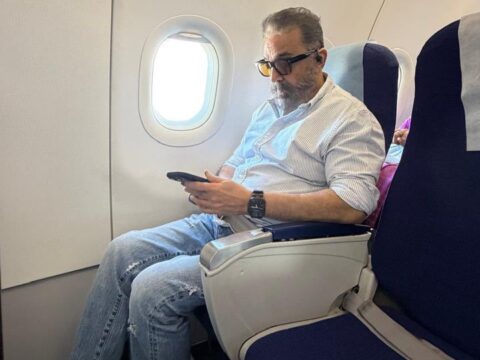 Kamal Haasan Takes Public Flight